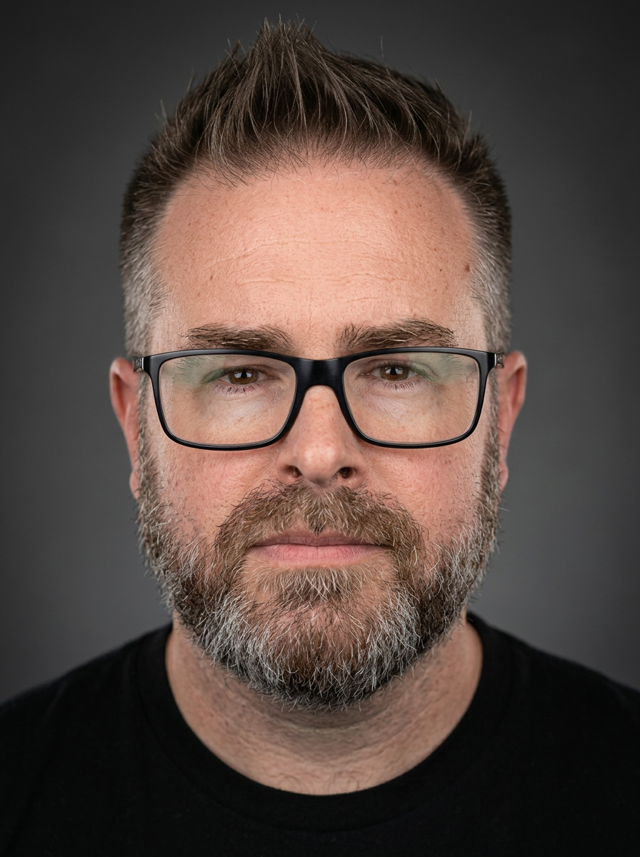 Professional portrait of voice actor Anthony Boese